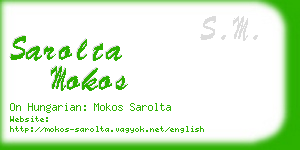 sarolta mokos business card